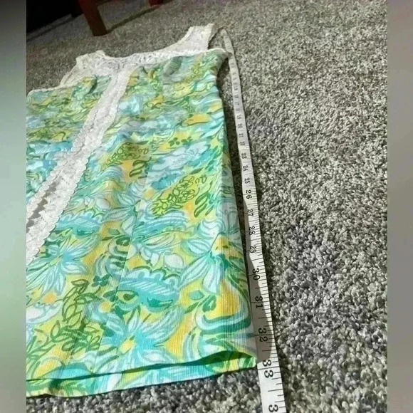 Lilly Pulitzer Sofia Lace Shift Dress Dandelion Yellow Beach Gypsies Size 2 - Picture 5 of 11